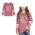 thumbnail image 1 of Girl Valentines Shirt Long Sleeve Graphic Tees Crewneck Casual Pullover Top Clothes for 7-8 Years Old Girls, 1 of 4