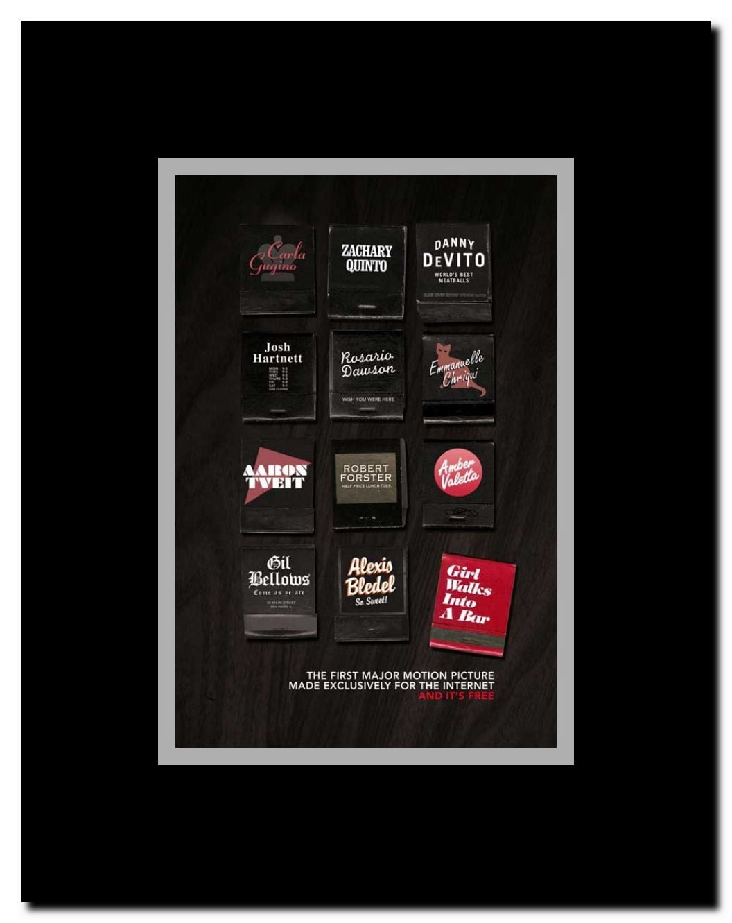 Girl Walks Into a Bar Framed Movie Poster