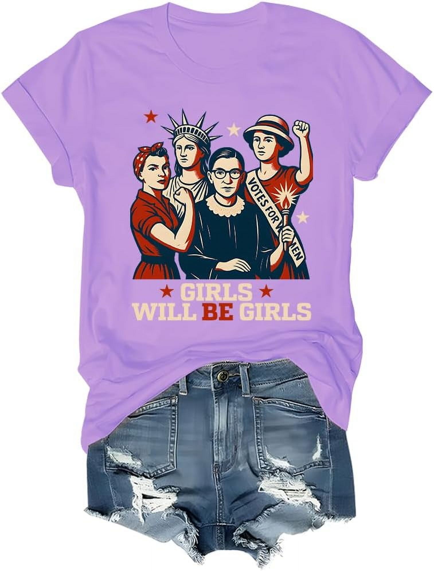"Girl Will Be Girls" Women's Funny Feminist Tank Top - Medusa Design, Lightweight Cotton