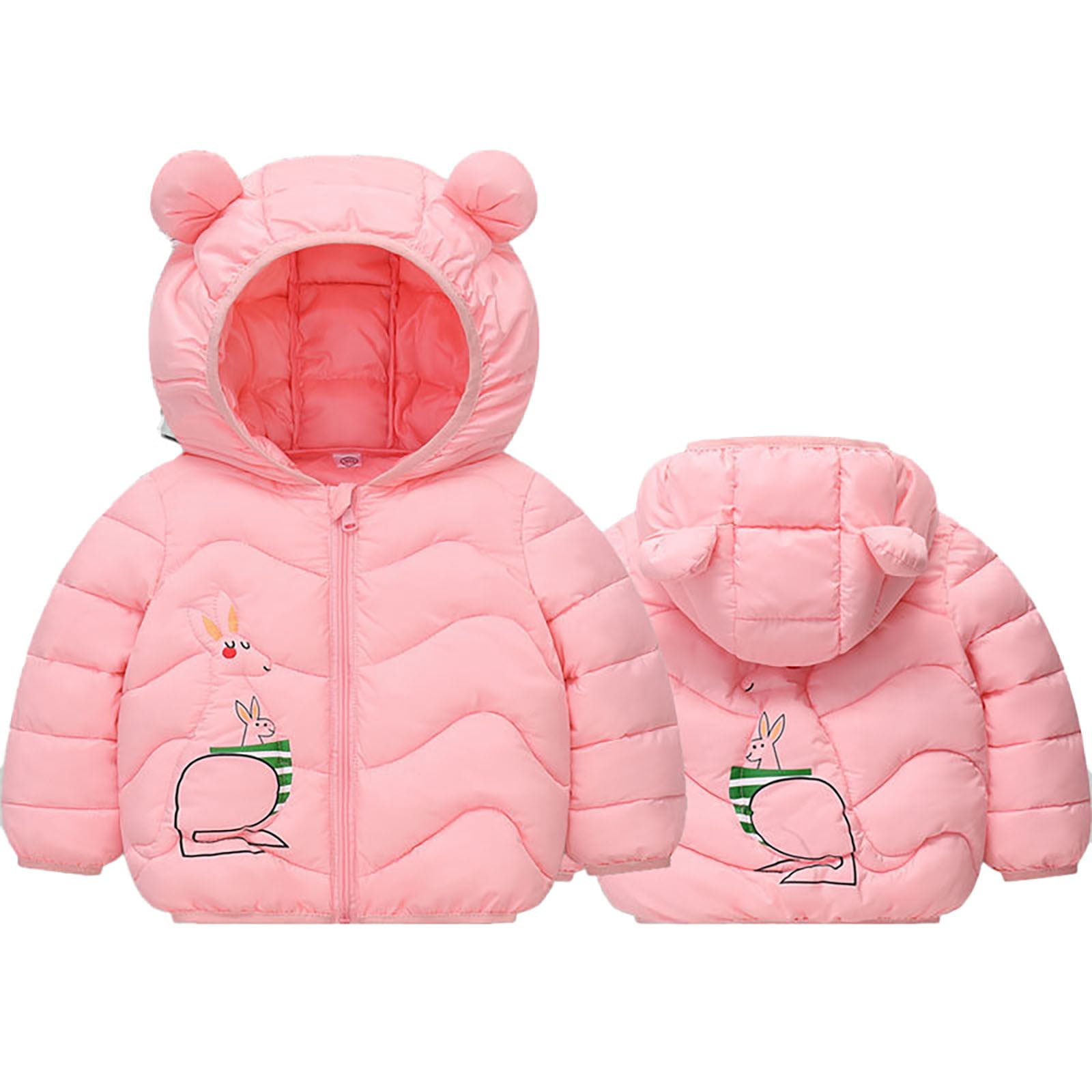 Girl Winter Coat 3t Kids Coat Winter Jacket Girls Boys Hooded Soild