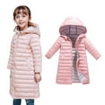 thumbnail image 1 of Girl Winter Coat Hooded Puffer Jacket Kids Girls Pink Jacket Zip up Long Sleeve Lightweight Waterproof Jacket Kids Girls' Outerwear Jackets 5-6 Years, 1 of 9