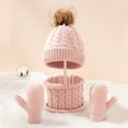 thumbnail image 1 of Girl Winter Hat Gloves Scarf Set, Children Beanies Hats Warm Beanie for Boys and Girls, 1 of 4