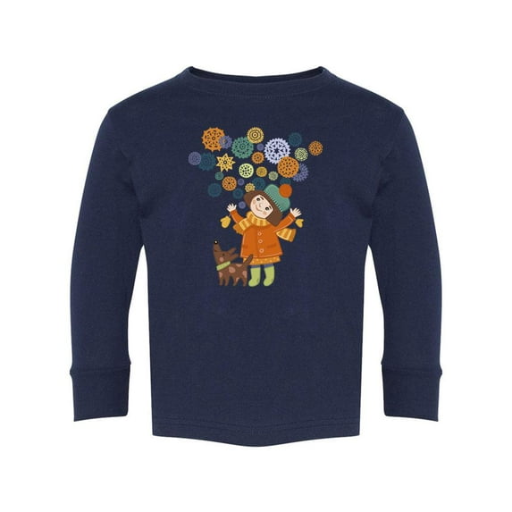 Girl With A Dog Long Sleeve Toddler -Image by Shutterstock, 5 Toddler