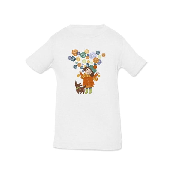 Girl With A Dog T-Shirt Infant -Image by Shutterstock, 12 Months