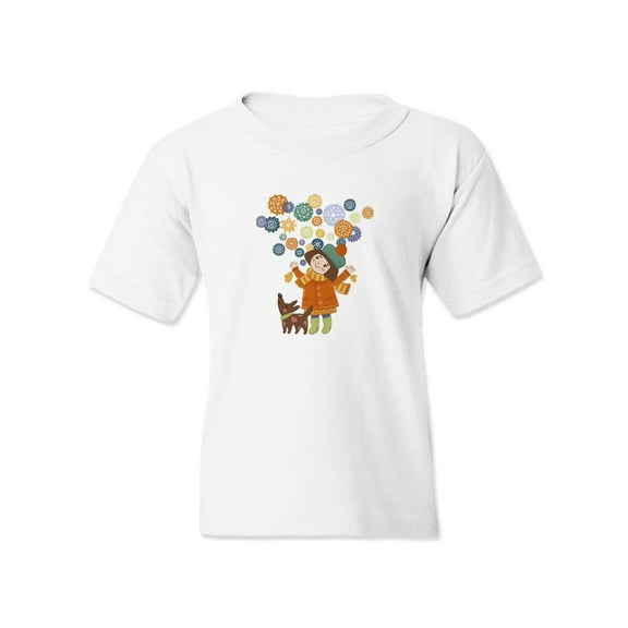 Girl With A Dog T-Shirt Juniors -Image by Shutterstock,  x-Large