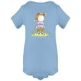 thumbnail image 1 of Girl With A Flower Basket Bodysuit Infant -Image by Shutterstock,  18 Months, 1 of 4