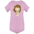 thumbnail image 1 of Girl With A Pet Bird Bodysuit Infant -Image by Shutterstock,  6 Months, 1 of 4