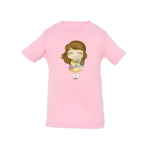 Girl With A Pet Bird T-Shirt Toddler -Image by Shutterstock,  5 Toddler