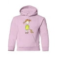 thumbnail image 1 of Girl With A Teddy Bear Hoodie Juniors -Image by Shutterstock,  Large, 1 of 3