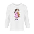 thumbnail image 1 of Girl With A Teddy Long Sleeve Toddler -Image by Shutterstock,  5 Toddler, 1 of 4