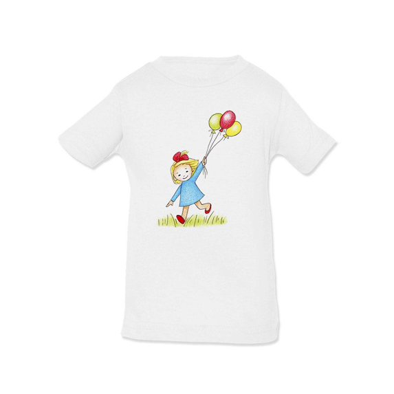 Girl With Balloons T-Shirt Infant -Image by Shutterstock, 24 Months