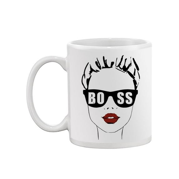 Girl With Boss Sunglasses Mug -Image by Shutterstock,
