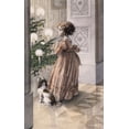 thumbnail image 1 of Girl With Dog In Front Of Christmas Tree , Nostalgia Cards Poster Print (24 x 36), 1 of 1