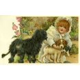 thumbnail image 1 of Girl With Dogs Poster Print By Mary Evans Picture Librarypeter & Dawn Cope Collection (24 X 18), 1 of 4