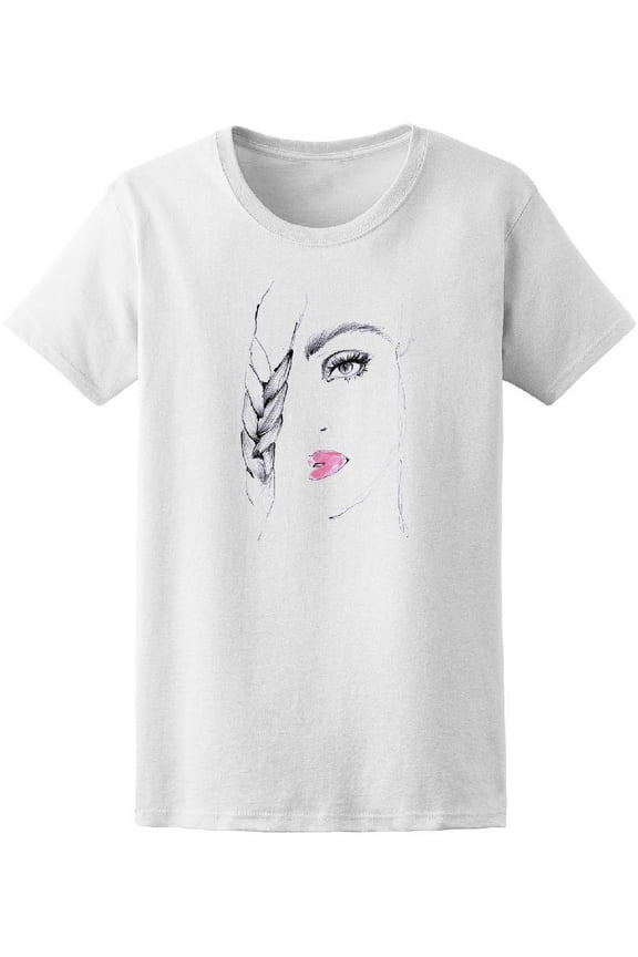 Girl With French Braid Tee Women's -Image by Shutterstock