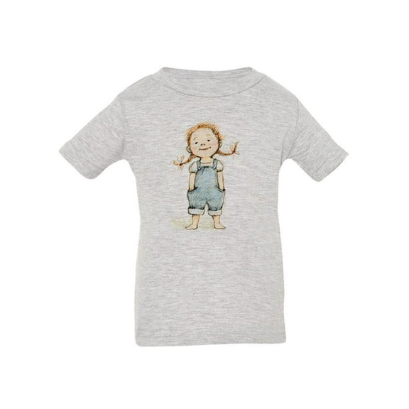 Girl With Hands In Pockets T-Shirt Infant -Image by Shutterstock,  6 Months