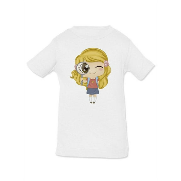 Girl With Magnifying Glass T-Shirt Toddler -Image by Shutterstock, 5 Toddler