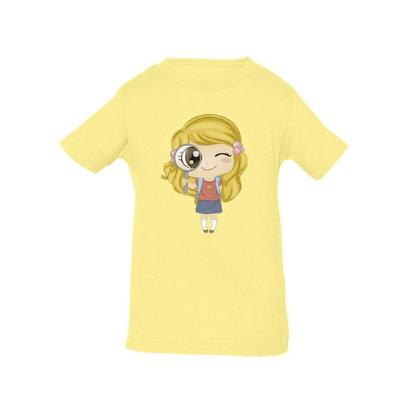 Girl With Magnifying Glass T-Shirt Toddler -Image by Shutterstock, 5 Toddler