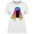 thumbnail image 1 of Girl With Neon Colors T-Shirt Women -Image by Shutterstock, Female Small, 1 of 2