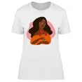 thumbnail image 1 of Girl With Roses T-Shirt Women -Image by Shutterstock, Female Medium, 1 of 2