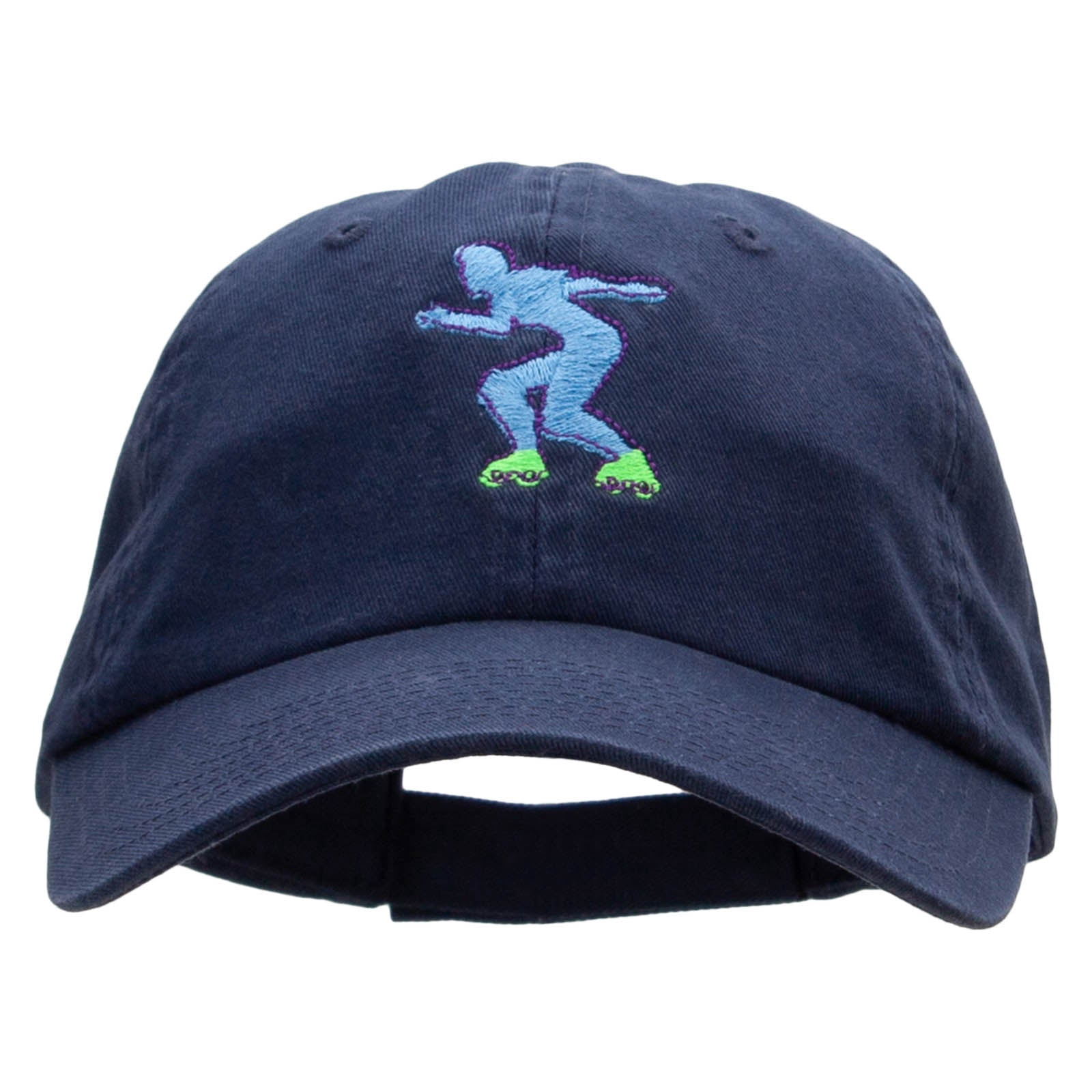 MG Low Profile Cotton Twill Cap In Aqua | Adjustable Hook & Loop Closure, Unstructured Design - View #10
