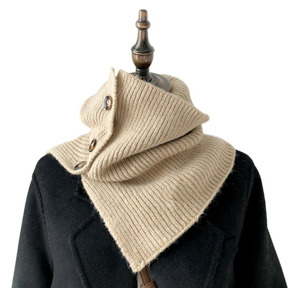 Girl Women Knitted Snoods Scarf LoopInfinity Neckerchief Lady Neck Warmer Wrap Scarves Face Cover Faux Collar
