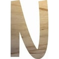 thumbnail image 1 of Girl Wooden Craft Letter Paintable, Small 4'' Alphabet Letter N, Pumpkin Pie, 1 of 3
