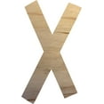 thumbnail image 1 of Girl Wooden Craft Letter Paintable, Small 4'' Alphabet Letter X, Pumpkin Pie, 1 of 3