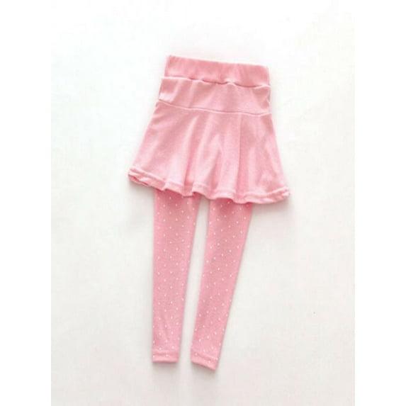 Girl Wool Culotte Render Pants Kid Child Leggings Fake two Trousers Skirt
