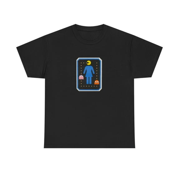 Girl X Pacman Game 90s 00s Koston Howard Skate Vintage Classic TShirt Print - Black / M