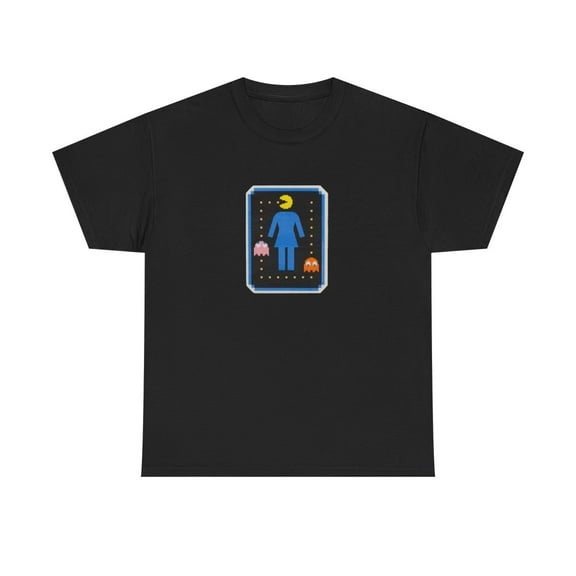 Girl X Pacman Game 90s 00s Koston Howard Skate Vintage Classic TShirt Print - Black / M