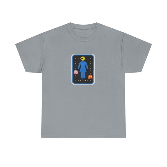 Girl X Pacman Game 90s 00s Koston Howard Skate Vintage Classic TShirt Print - Gravel / 3XL