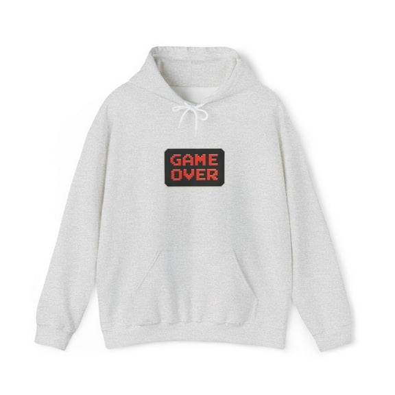 Girl X Pacman Game Over 90s 00s Koston Howard Skate Vintage Classic Hoodie Print - M / Ash