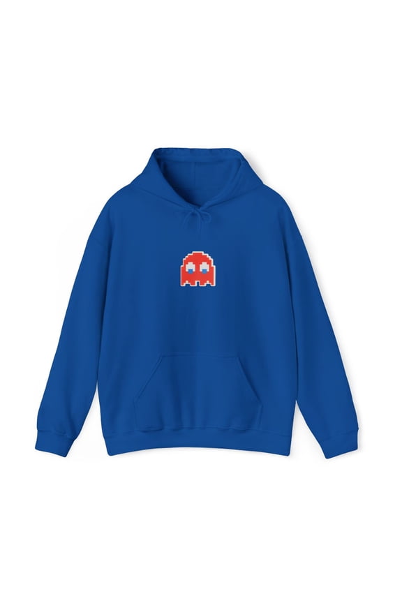 Girl X Pacman Ghost 90s 00s Koston Howard Skate Vintage Classic Hoodie Print - M / Royal