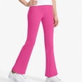 thumbnail image 1 of Girl Yoga Flare Wide Leg Stretchy Pants for Causal Children Solid Color Lightweight Legging Pants Children Thin Pants Leggings 3-14 Years, 1 of 6