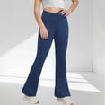 thumbnail image 1 of Girl Yoga Pants 7-8 Solid Color Casual Yoga Sweatpants with Pockets High Stretchy Leggings Loose Trousers Preppy Cotton Linen Pants Teen Girls Jogger Pants Summer School Lounge Pants Plus Size, 1 of 7