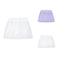 thumbnail image 1 of Girl dresses solid color athletic quick drying tennis skirt kids pleated skirt pants for casual sports 5-14 years, 1 of 9