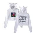 thumbnail image 1 of Girl in Red If I Could Make It Go Quiet Cat Ear Hoodie Casual Bear Ear Sweatshirt, 1 of 2