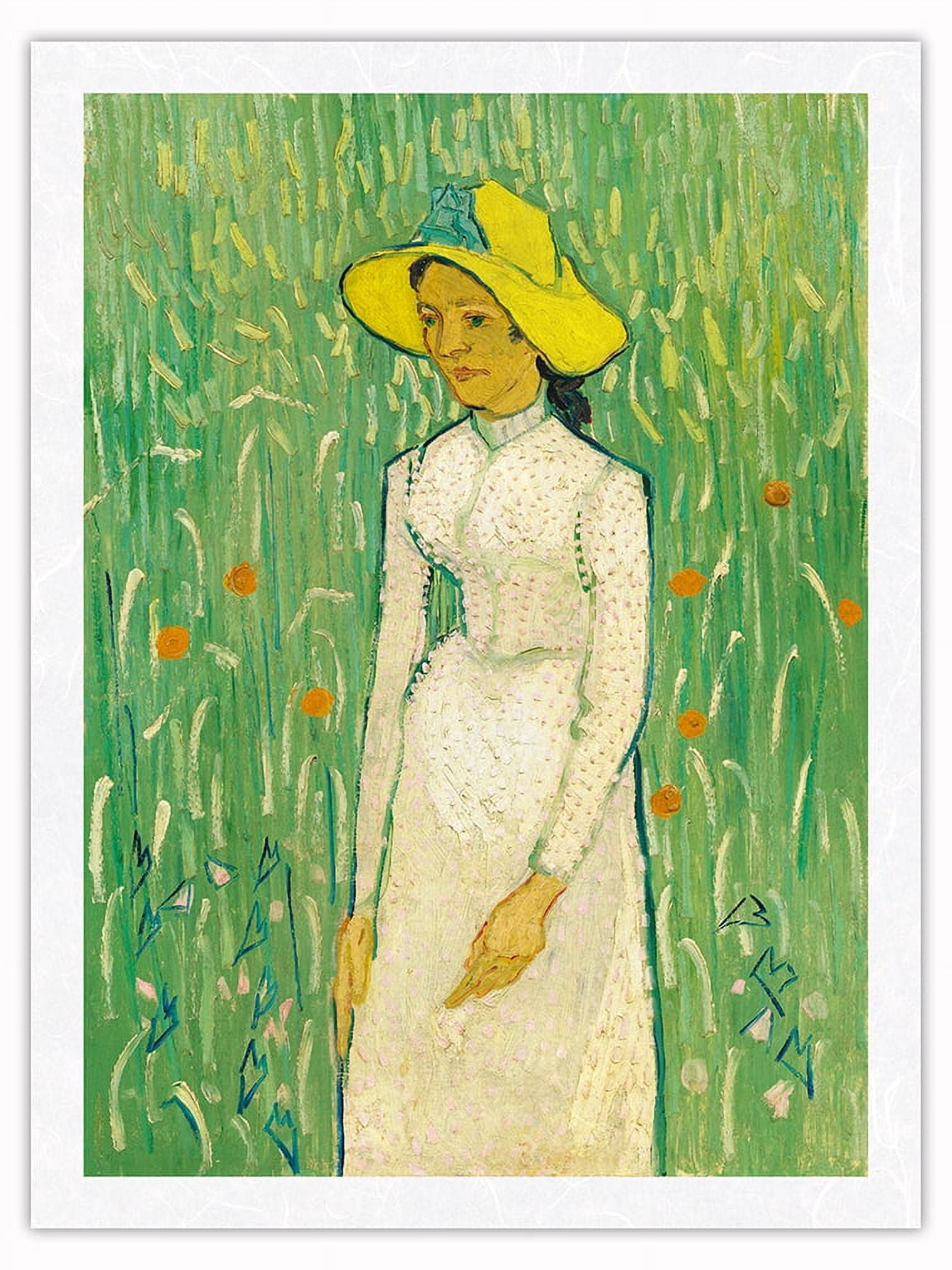 Girl in White - From an Original Color Painting by Vincent Van Gogh c ...