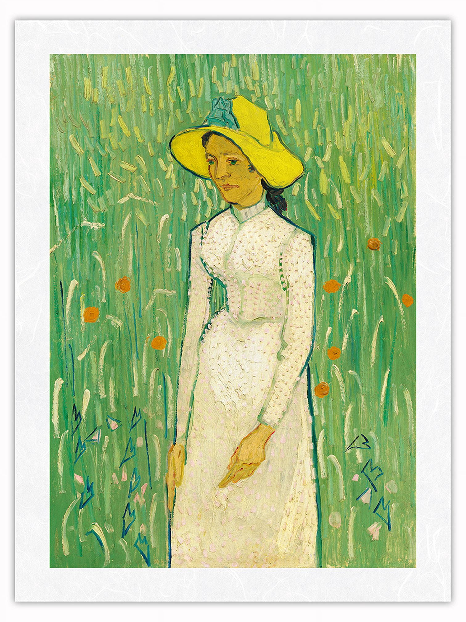 Girl in White - From an Original Color Painting by Vincent Van Gogh c ...