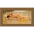thumbnail image 1 of Girl in Yellow Drapery 24x16 Gold Ornate Wood Framed Canvas Art by Godward, John William, 1 of 2