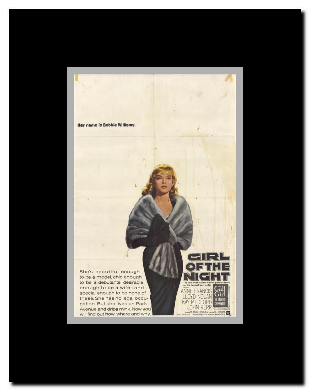 Girl of the Night Framed Movie Poster