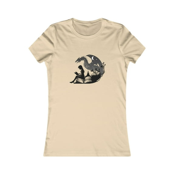 Girl reading a book. Girl and dragon fantasy book, Bookworms. Women's Tee