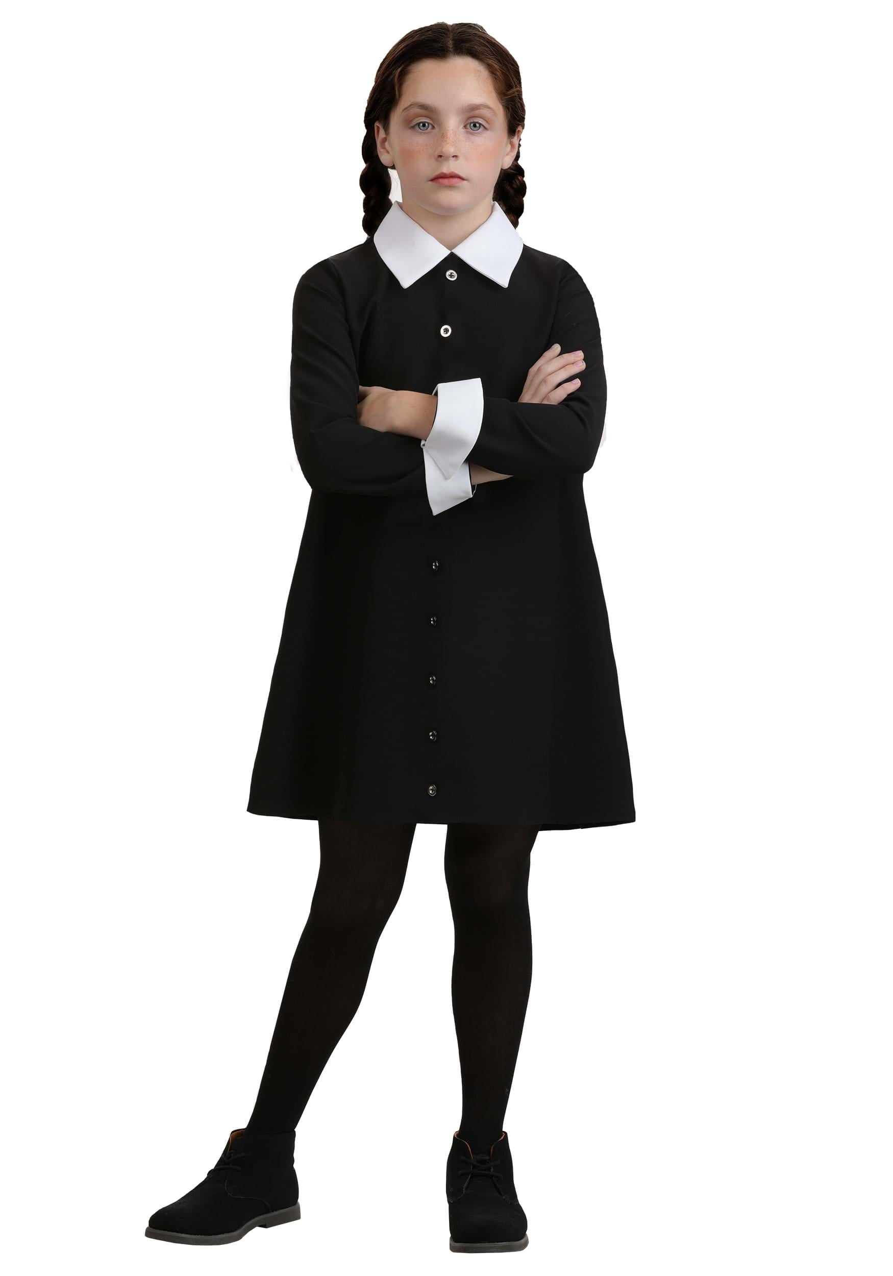 Girl's 1960s Wednesday Addams Costume — free download