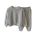 thumbnail image 1 of Girl's 2 Piece Pullover Sweatshirt Set Toddler Fall Outfits Boy Long Sleeve Top And Long Sweatpants Casual Outfits Set 7-8 Years, 1 of 9