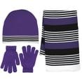 thumbnail image 1 of Girl's 3 Piece Knit Hat, Scarf & Gloves Set, 1 of 2