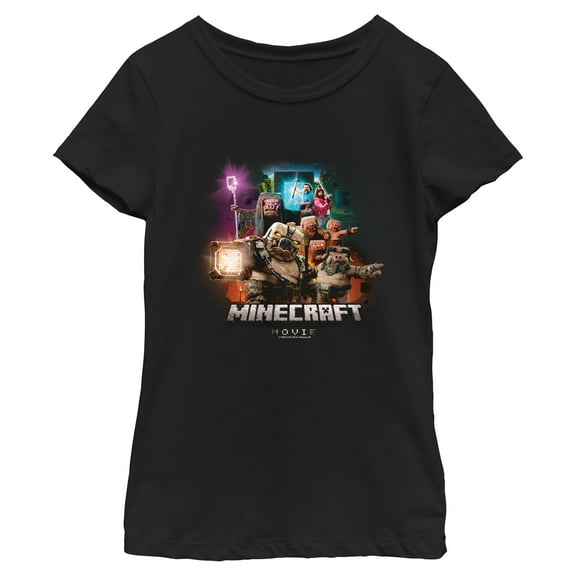 Girl's A Minecraft Movie Piglins Army Graphic T-Shirt