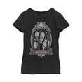 thumbnail image 1 of Girl's Addams Family Wednesday Octopus Portrait Graphic Tee Black Medium, 1 of 3