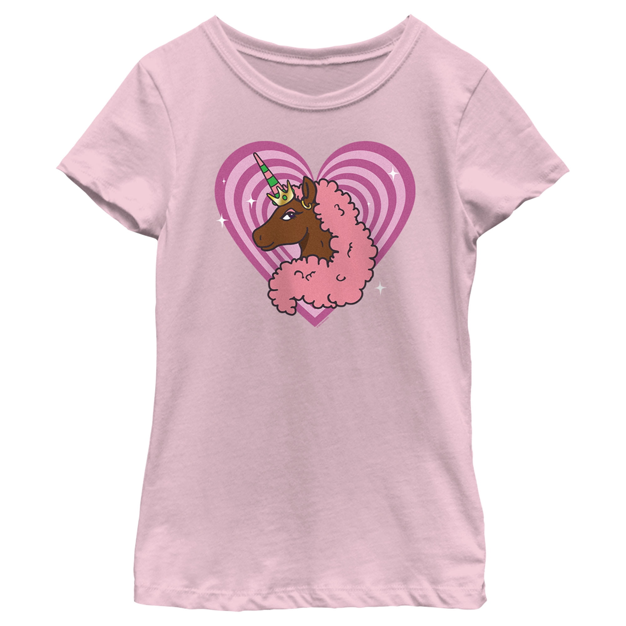 Toddler Girls' Afro Unicorn Printed T-shirt - Pink 3t : Target