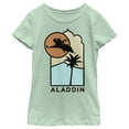 thumbnail image 1 of Girl's Aladdin Block Carpet Ride Graphic Tee Mint X Small, 1 of 4